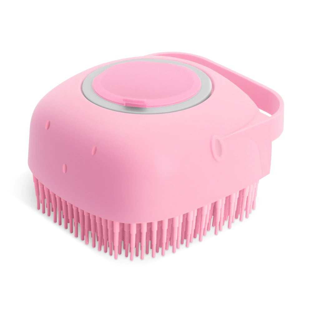 Incredible Dog & Cat Bathing Brush with Built in Shampoo Dispenser