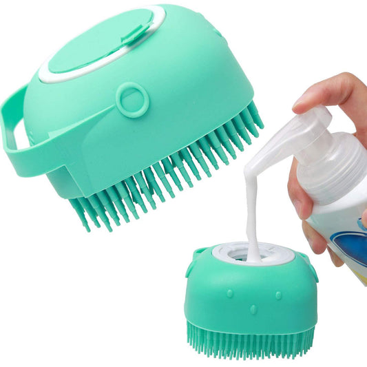 Incredible Dog & Cat Bathing Brush with Built in Shampoo Dispenser