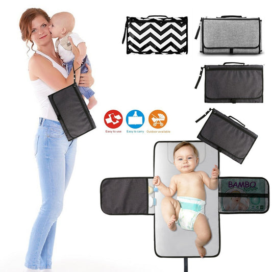 Stylish Waterproof Portable Baby Changing Mat for Mess Free Travel